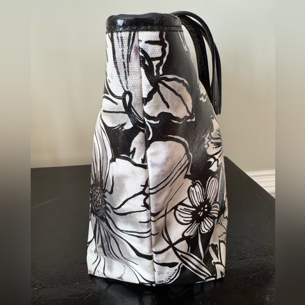 Brighton Floral Botanika Tote in Black & White EUC - Picture 7 of 12